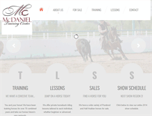 Tablet Screenshot of mcdanieltraining.com